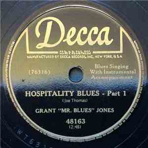 Grant "Mr. Blues" Jones - Hospitality Blues download free Grant "Mr. Blues" Jones - Hospitality Blues download mp3 flac