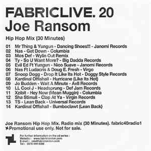 Joe Ransom - FabricLive. 20 (Hip Hop Mix) download free