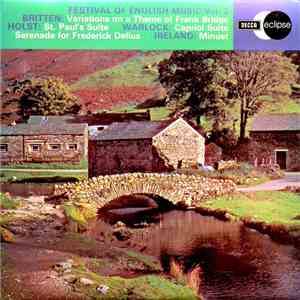 The Boyd Neel String Orchestra Conducted By Boyd Neel - Festival Of English Music, Vol. 3 download free