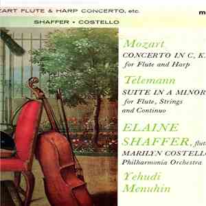 Yehudi Menuhin, Philharmonia Orchestra, Elaine Shaffer, Marilyn Costello - Mozart: Flute & Harp Concerto / Telemann: Suite For Flute & Strings download free
